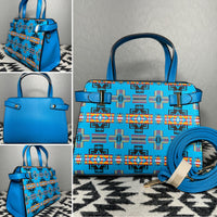 Turquoise Native Design Mini-Purse