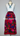 Red Granny Floral Scarf Skirt w/ Pockets & Liner