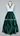 Forest Green Velvet 3 Tier Skirt w/ Silver Studs