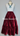 Burgundy Velvet 3 Tier Skirt w/ Gold Studs