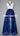 Navy Blue Sequins Long Overlay Satin Ribbon Skirt