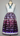 Purple Lavender Floral Overlay Satin Ribbon Skirt