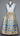 Beige Emb. Floral Overlay Satin Ribbon Skirt