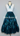 Bright Teal 3 Tier Lamé Skirt