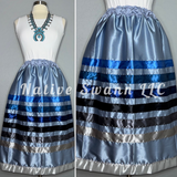 Cinderella Blue Satin Ribbon Skirt w/ Pockets
