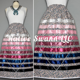 NEW Mini Flowers Cotton Ribbon Skirt w/ Pockets