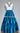 Teal 3 Tier Velvet Skirt