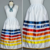 White Satin Ribbon Skirt w/ Pockets