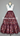 Burgundy + Cinderella Blue Embroidered Floral 3 Tier Overlay Satin Ribbon Skirt