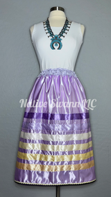 Lavender Satin Ribbon Skirt w/ Pockets
