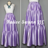 Lavender 3 Tier Velvet Skirt