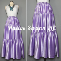 Lavender 3 Tier Velvet Skirt