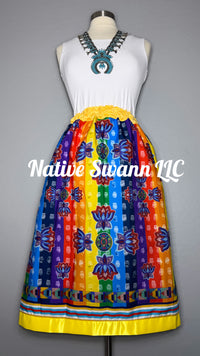 Rainbow Elias Not Afraid Floral Artists Skirt