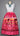 Sherbet Floral Sequins Overlay Satin Ribbon Skirt