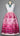 Lt. Pink-Pink Floral Overlay Satin Ribbon Skirt