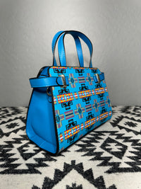Turquoise Native Design Mini-Purse