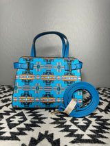 Turquoise Native Design Mini-Purse