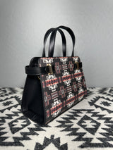 Black Native Design Mini-Purse