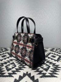 Black Native Design Mini-Purse
