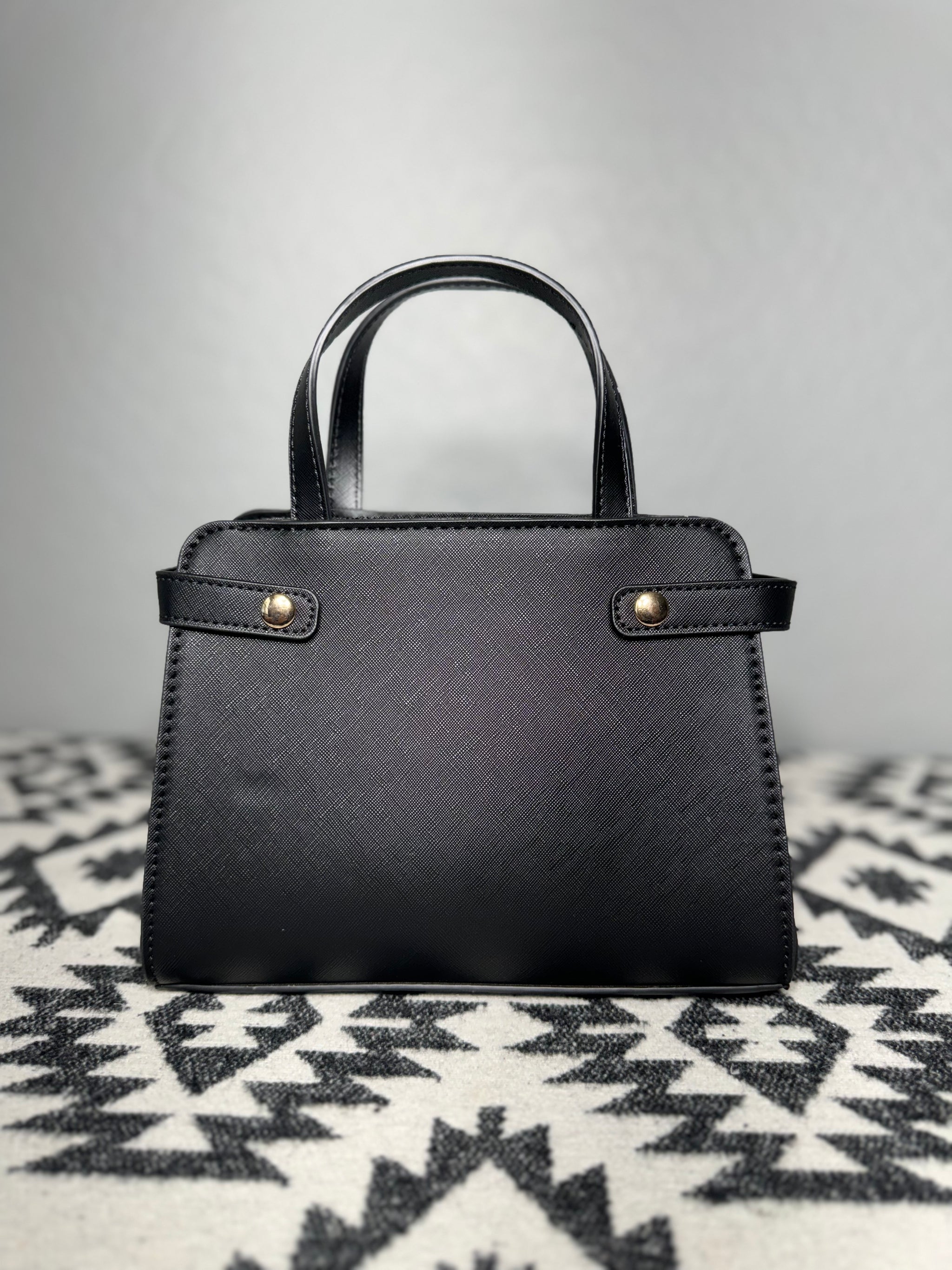 Black Native Design Mini-Purse