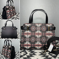 Black Native Design Mini-Purse